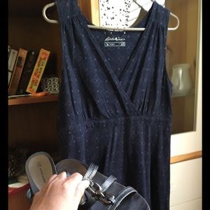 Navy Eddie Bauer Lightweight Summer Dress